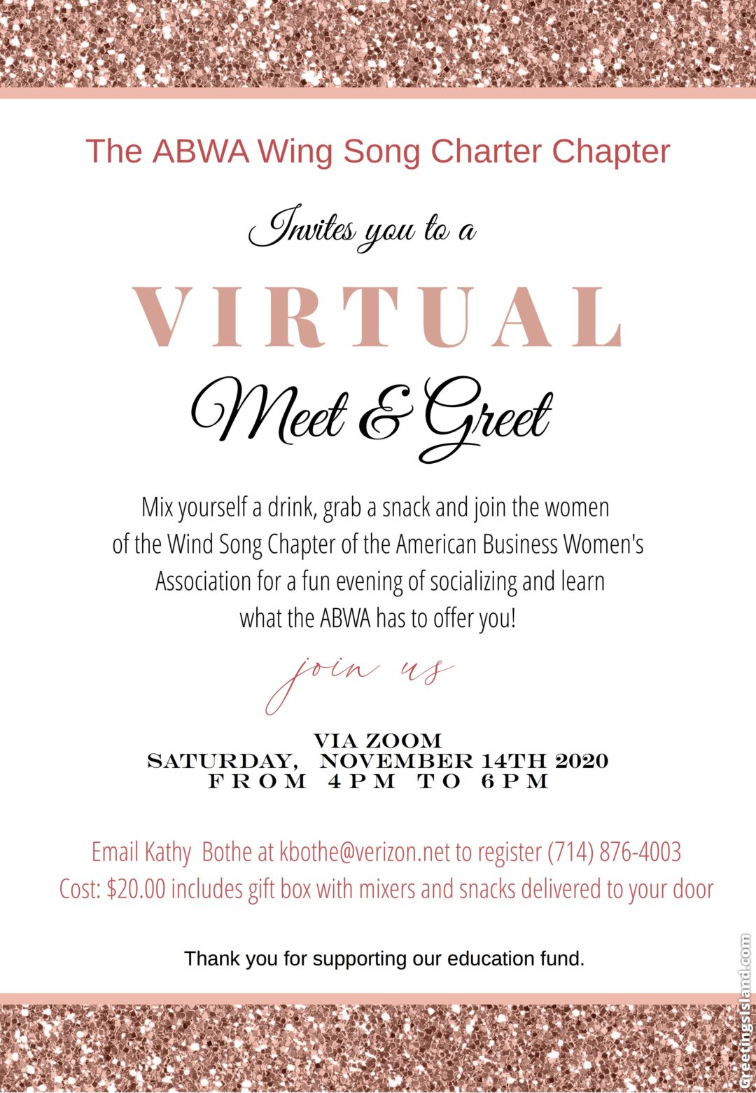 Virtual Meet and Greet
